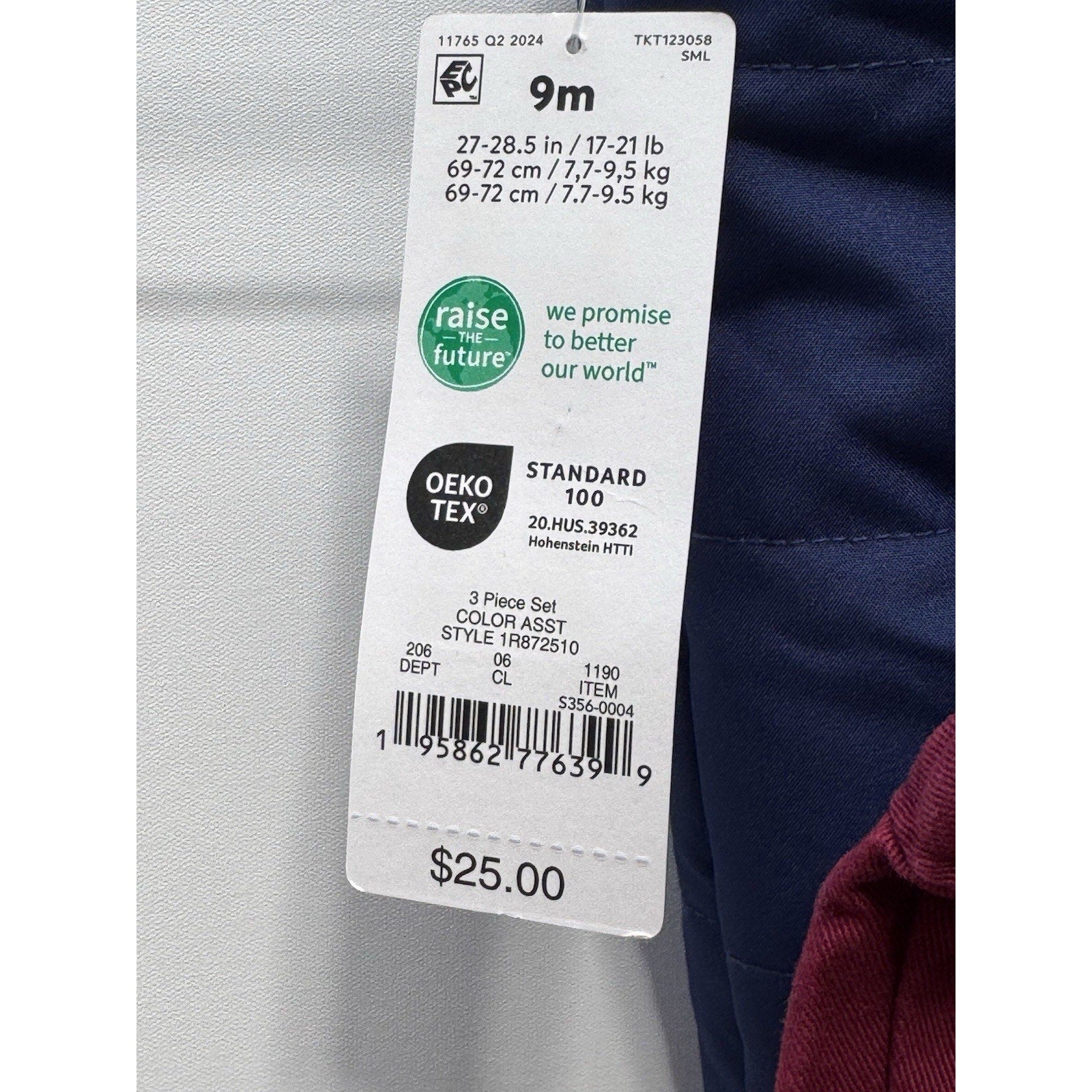 Carter's Baby Boy Blue Winter Puffy Vest Jacket With Jogger Pants Size 9 Months