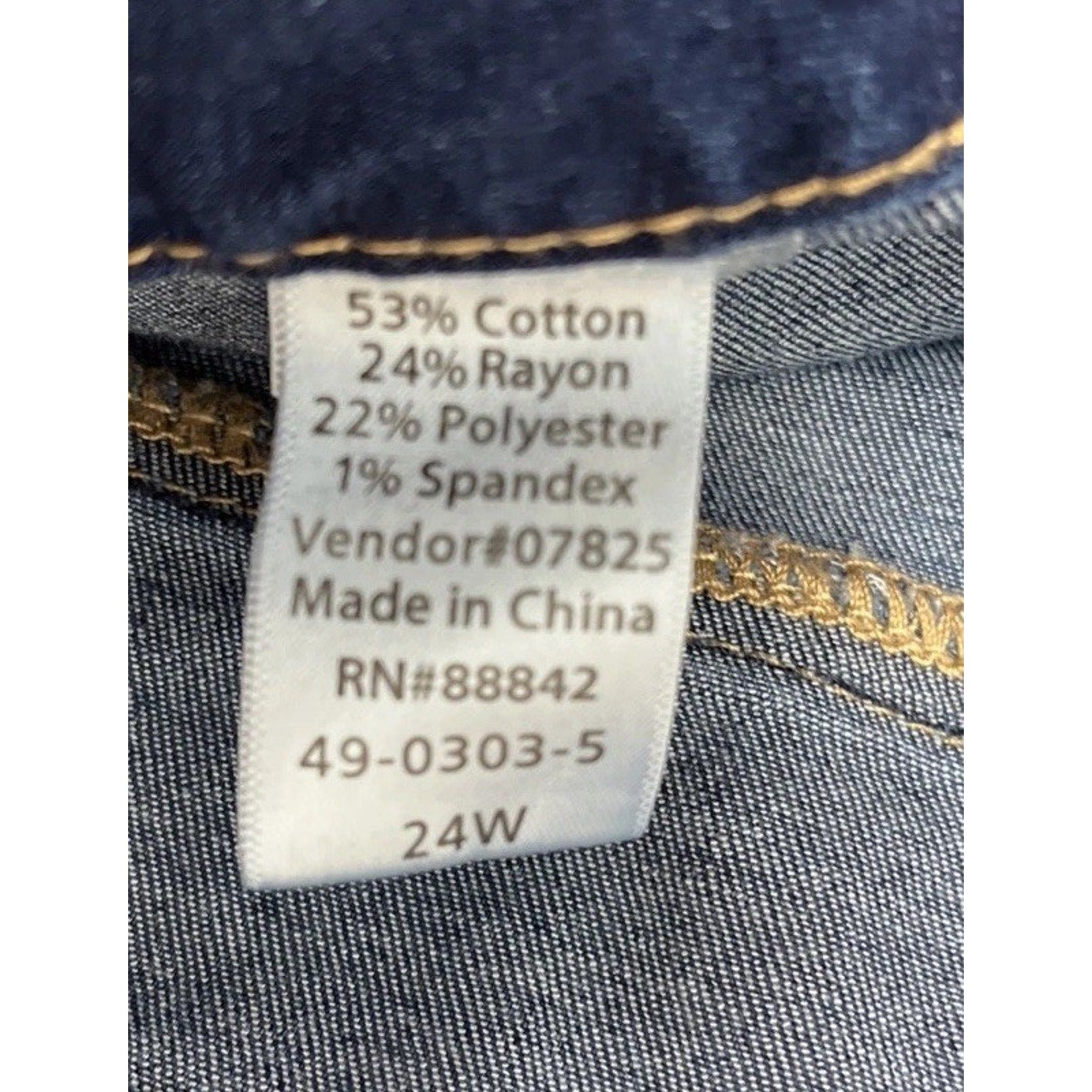 Denim Jeans Woman Within, Size 24W