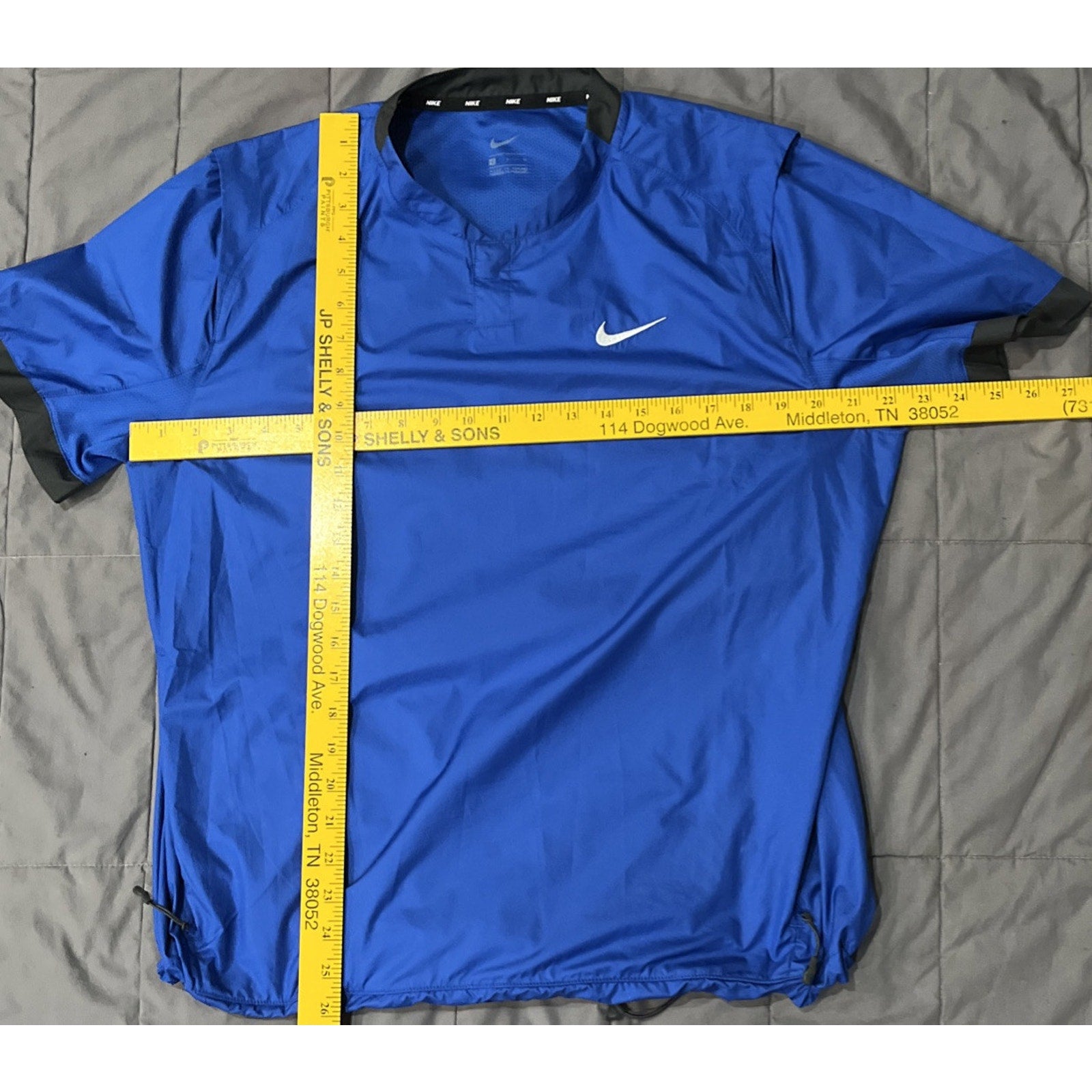 Nike Baseball Softball Short Sleeve Cage Wind Jacket Women's Blue Large