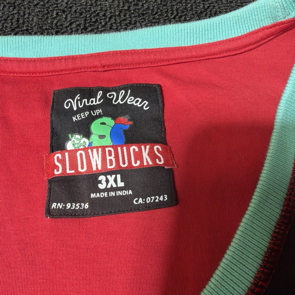 Slowbucks Viral Wear Mens 3XL Tank Top Racing Snail Red Rare