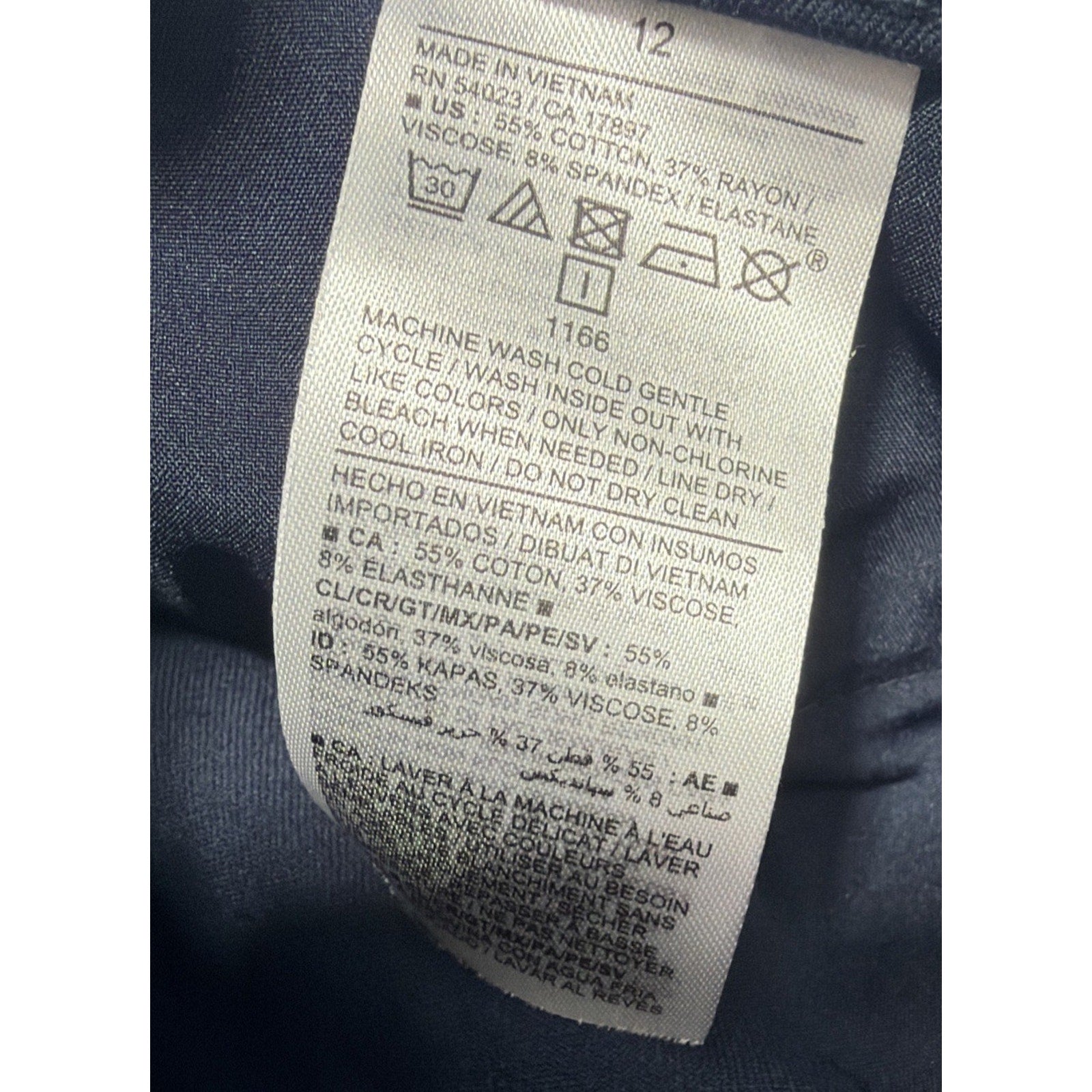 New Old Navy Womens Pixie Skinny Pants High Rise Pockets Navy Size 12 31x27