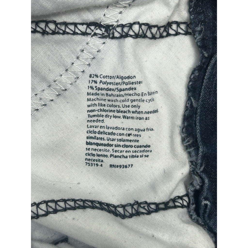 St. Johns Bay Womens High-Rise Blue Capri Jeans Size 4.