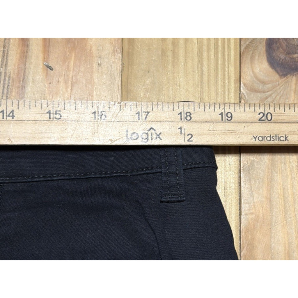 ST. JOHN’S BAY WOMEN’S 16 BLACK STRAIGHT LEG High Rise Comfort Waist PANTS