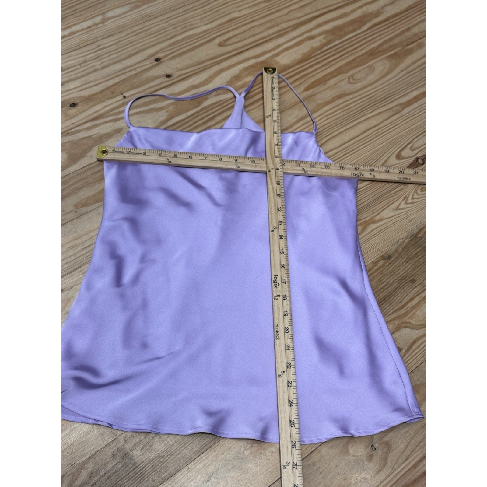 Express Cowl Neck Cami Shiny Silky Sleeveless Tank Spaghetti Straps Women’s M