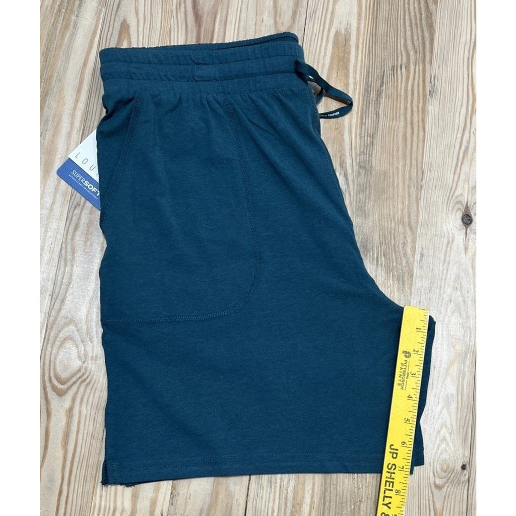 NWT Pair of Thieves Mens Fleece Lounge Shorts Green Drawstring XL