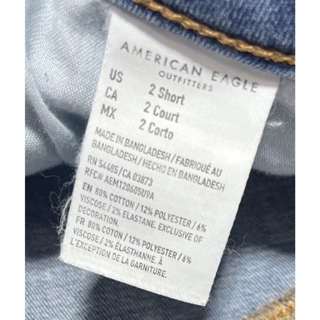 American Eagle Next Level Stretch Jeans Hi-Rise Jegging 2 Short Stretch 26x26