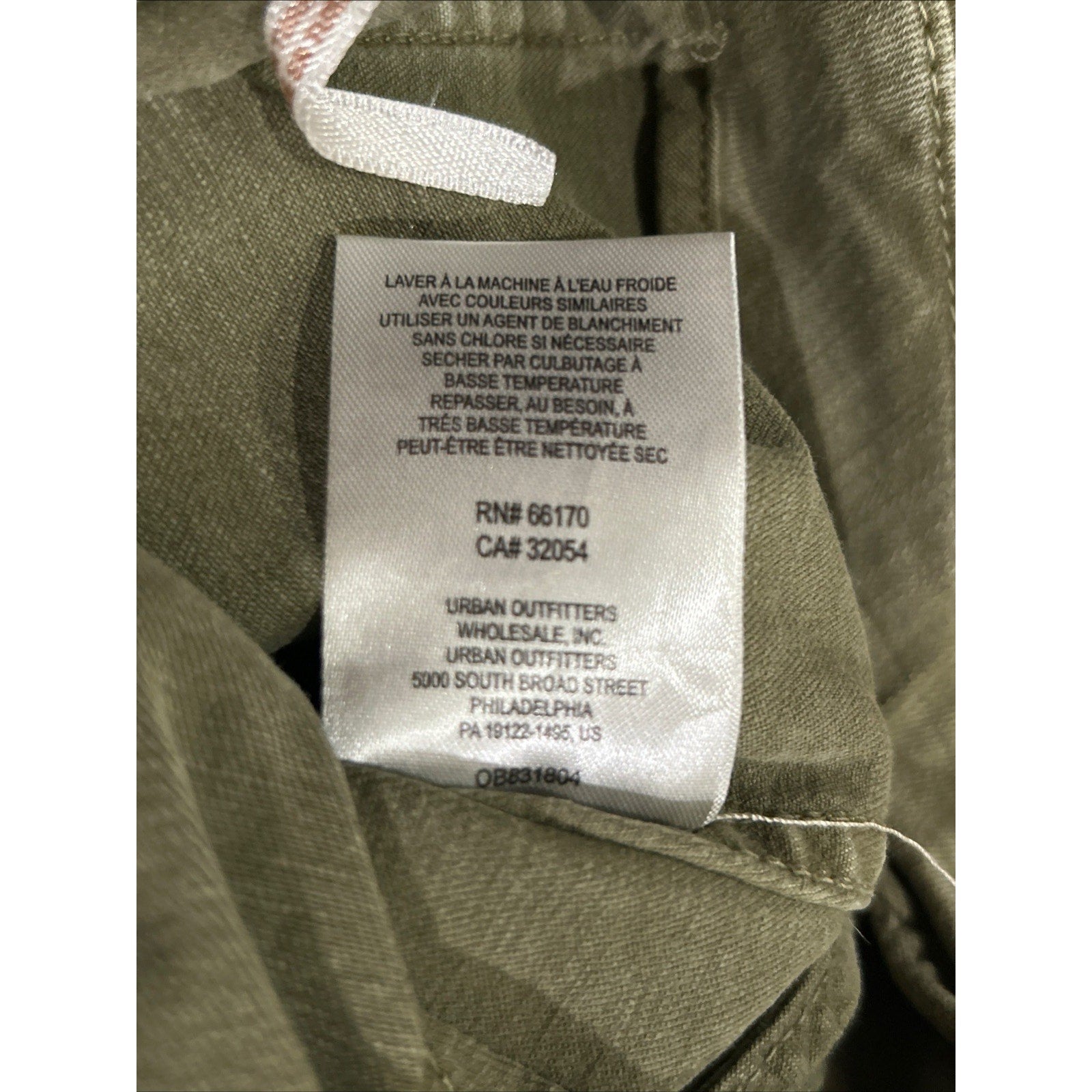 Free People Modern Femme Olive Green Denim Skirt Sz4