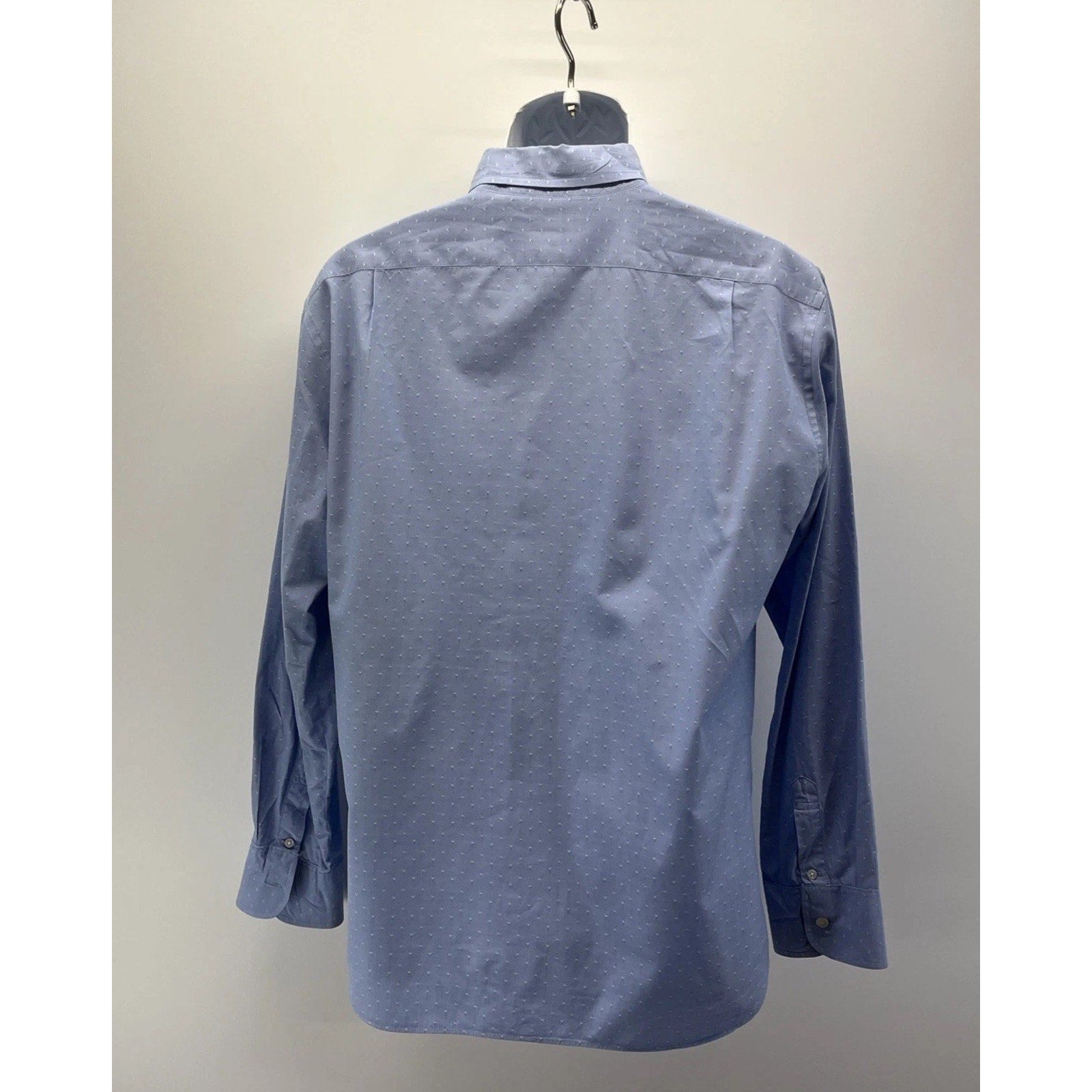 J Crew Mauritius Shirt Mens L Slim Fit Blue White Long Sleeve Button Down