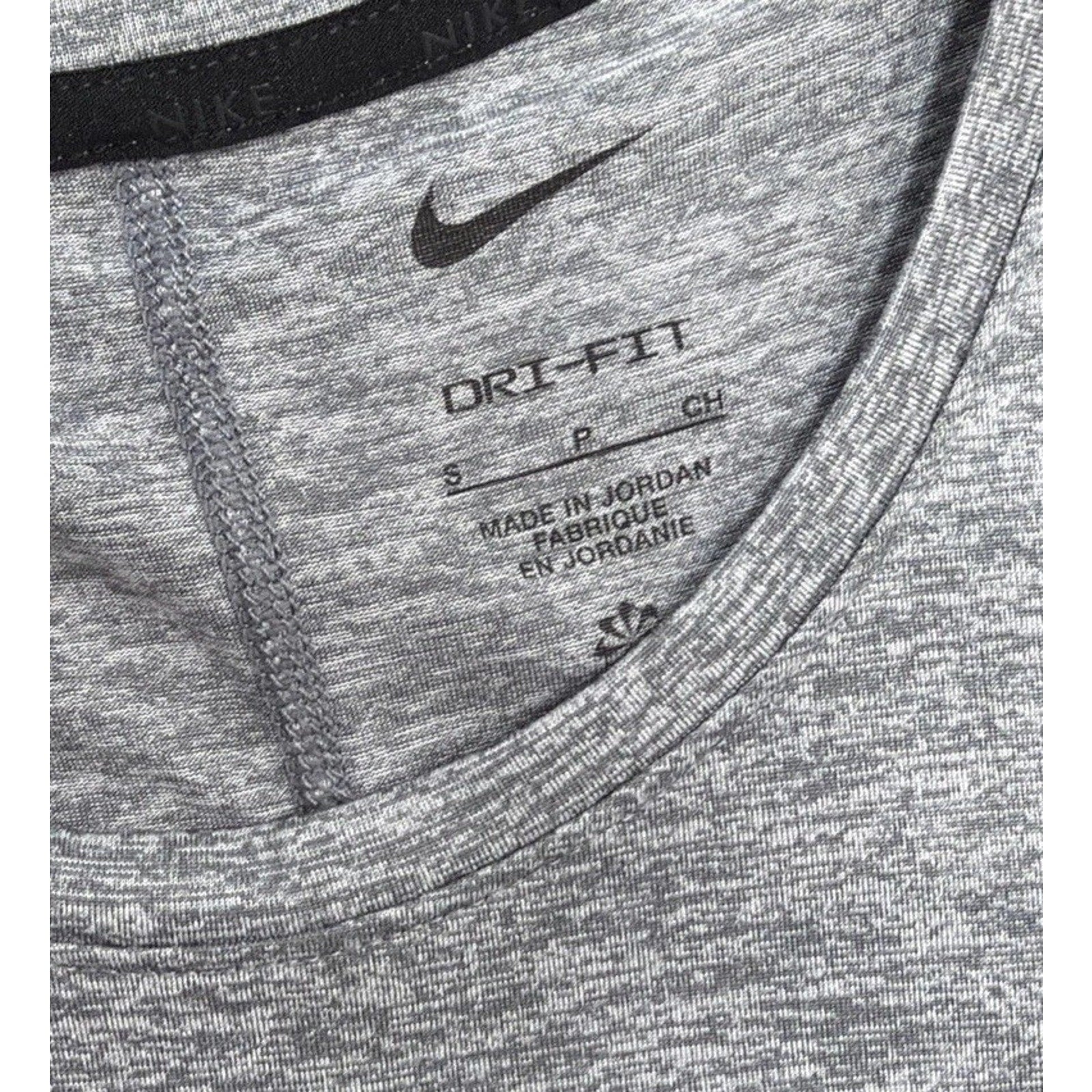 Nike Dri Fit Tank Top Tee Shirt Grey Women’s Size Small