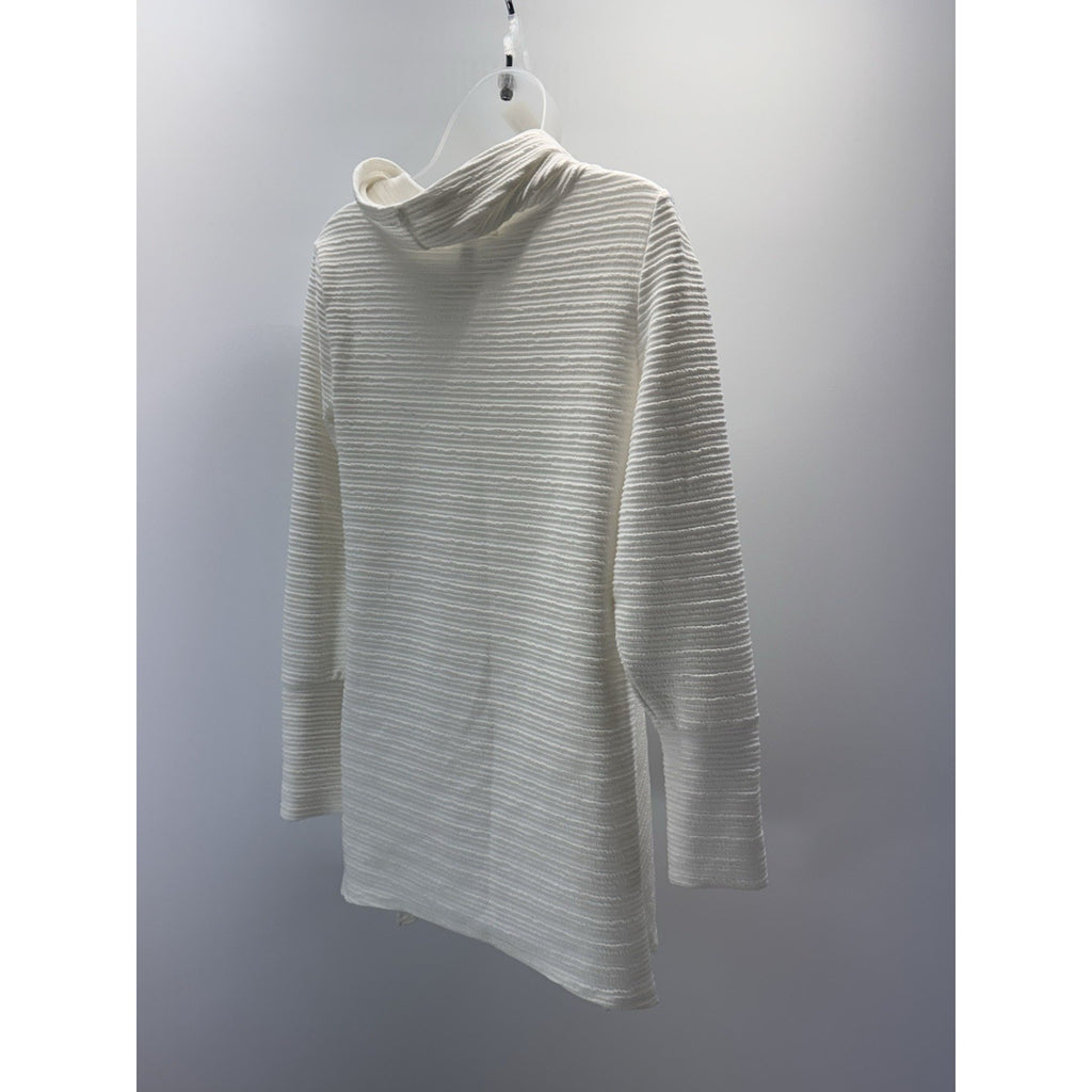 New York Laundry Slouch Neck Long Sleeve Women’s Tunic Size Small White