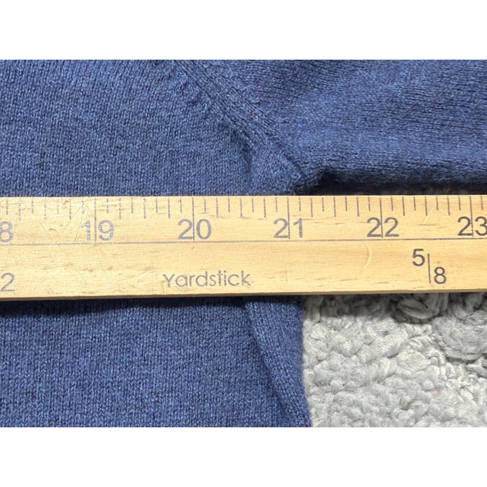 New Marc Anthony V-Neck Blue Cashmere Blend Sweater Men’s XL Preppy Casual