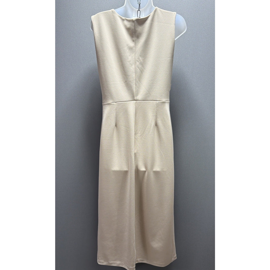 Gibson Latimer Dress Womens Large Cream Stretchy Pullover NWT