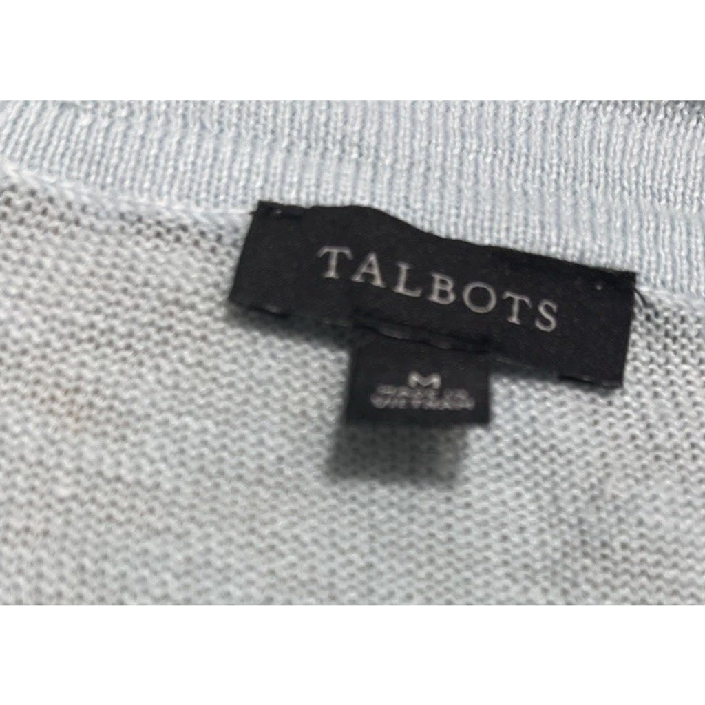 Women's Talbot's Cardigan 100% Linen Light blue Size Medium