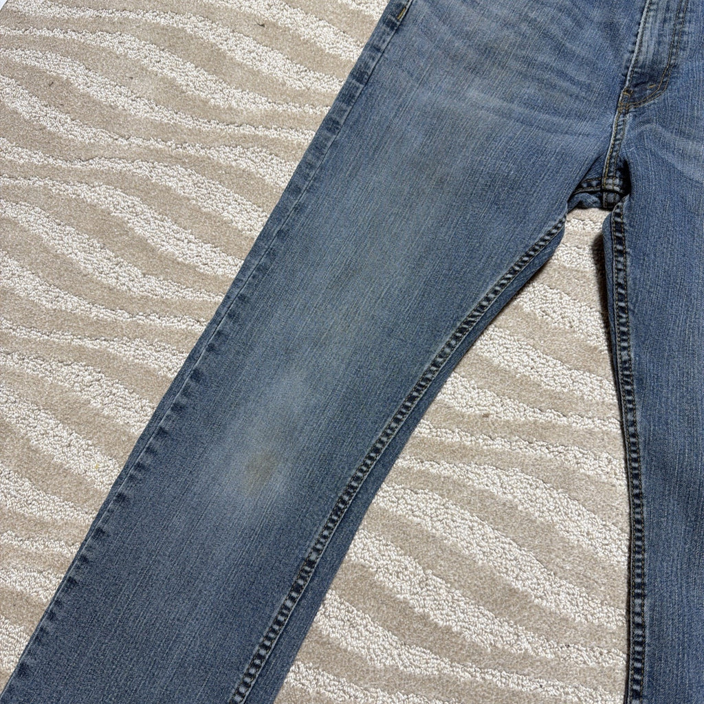 Signature Levi Strauss 32x34 S51 Straight Blue Jeans Stain Workwear