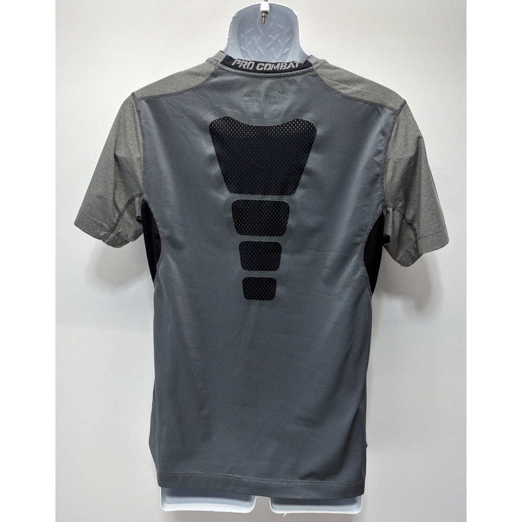 Nike Pro Combat Fitted T Shirt Dri Fit Sz Medium Gray