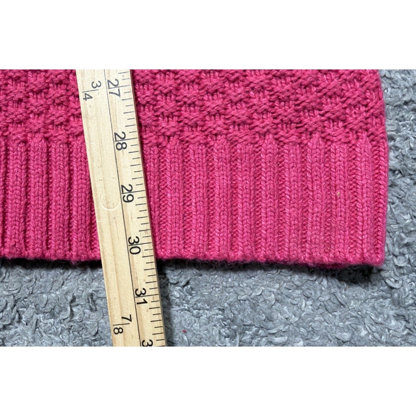 NWT Falls Creek Button Front Pink Wool Blend Cardigan Size L/XL