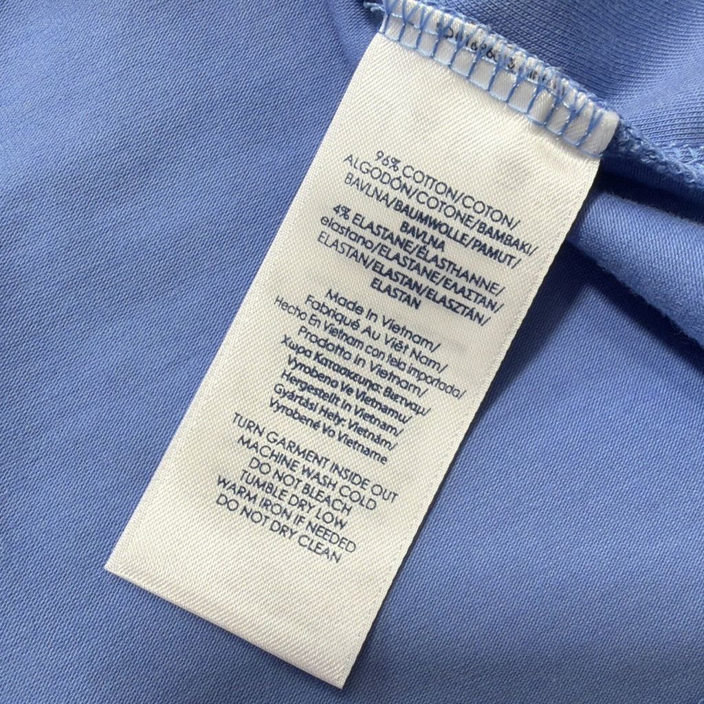 New Chaps Womens Sz XXL Scoop Neck T Shirt Blue Cotton Casual Minimalist