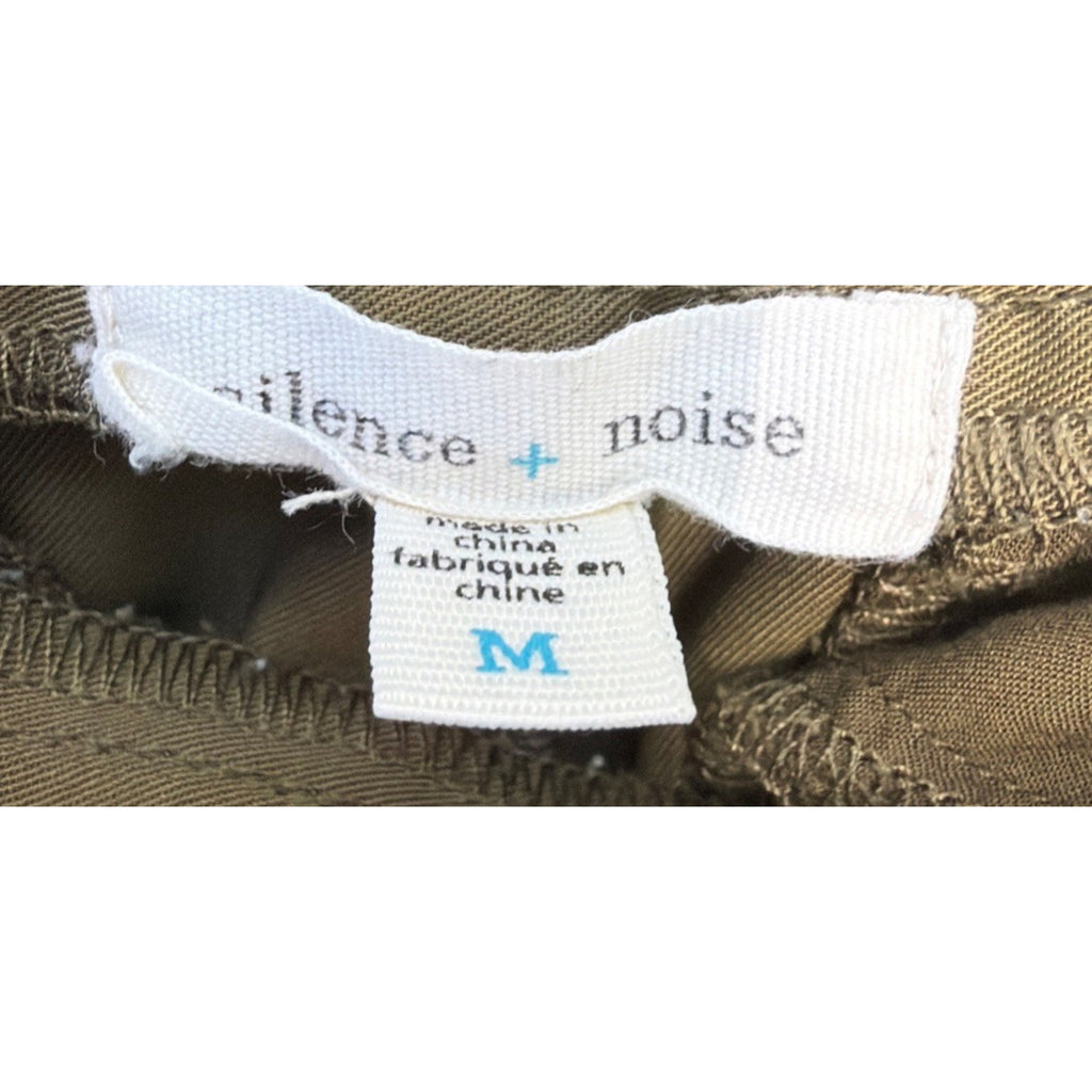 Anthropologie Silence + Noise Jogger Pants Womens Medium Green Cropped Pocketed