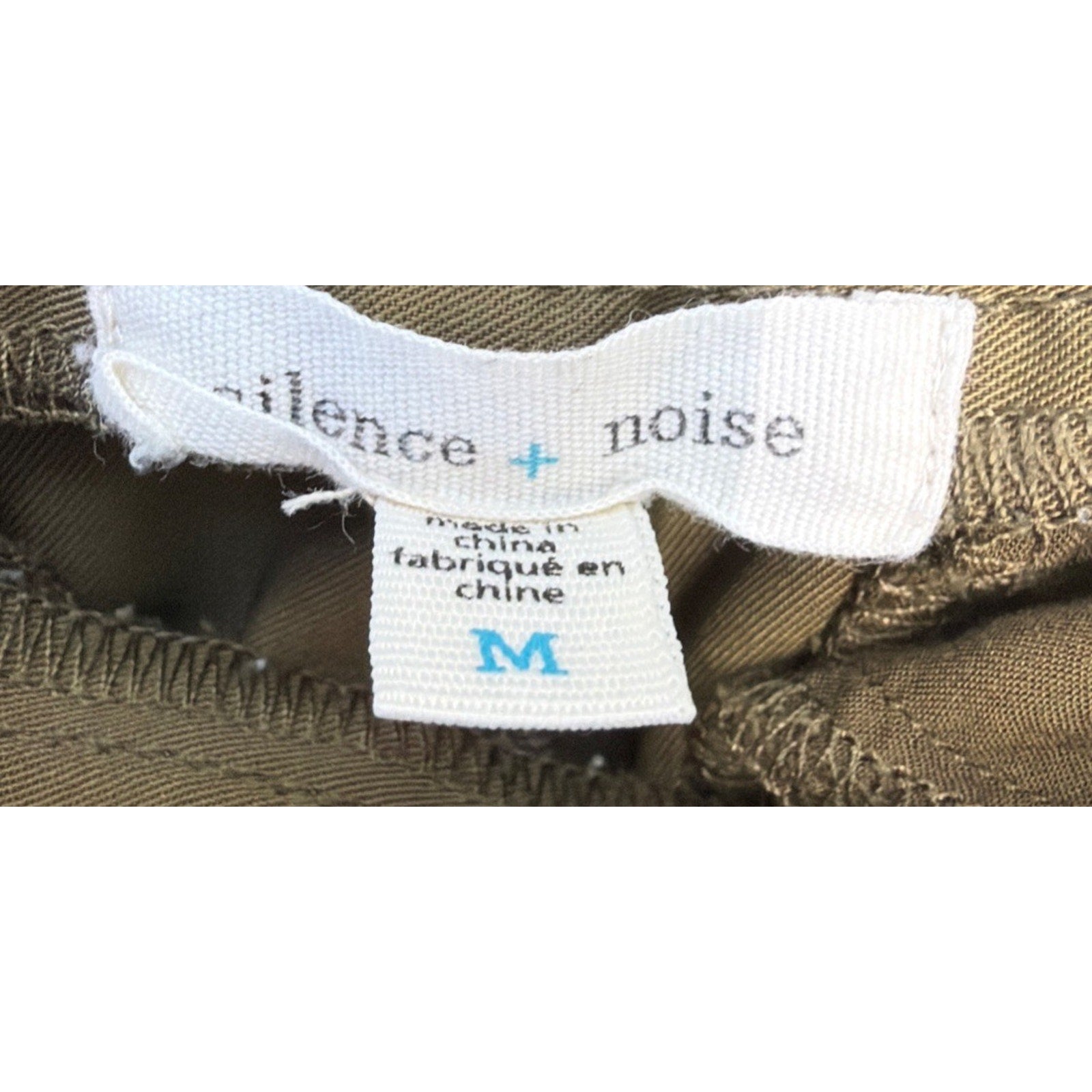 Anthropologie Silence + Noise Jogger Pants Womens Medium Green Cropped Pocketed