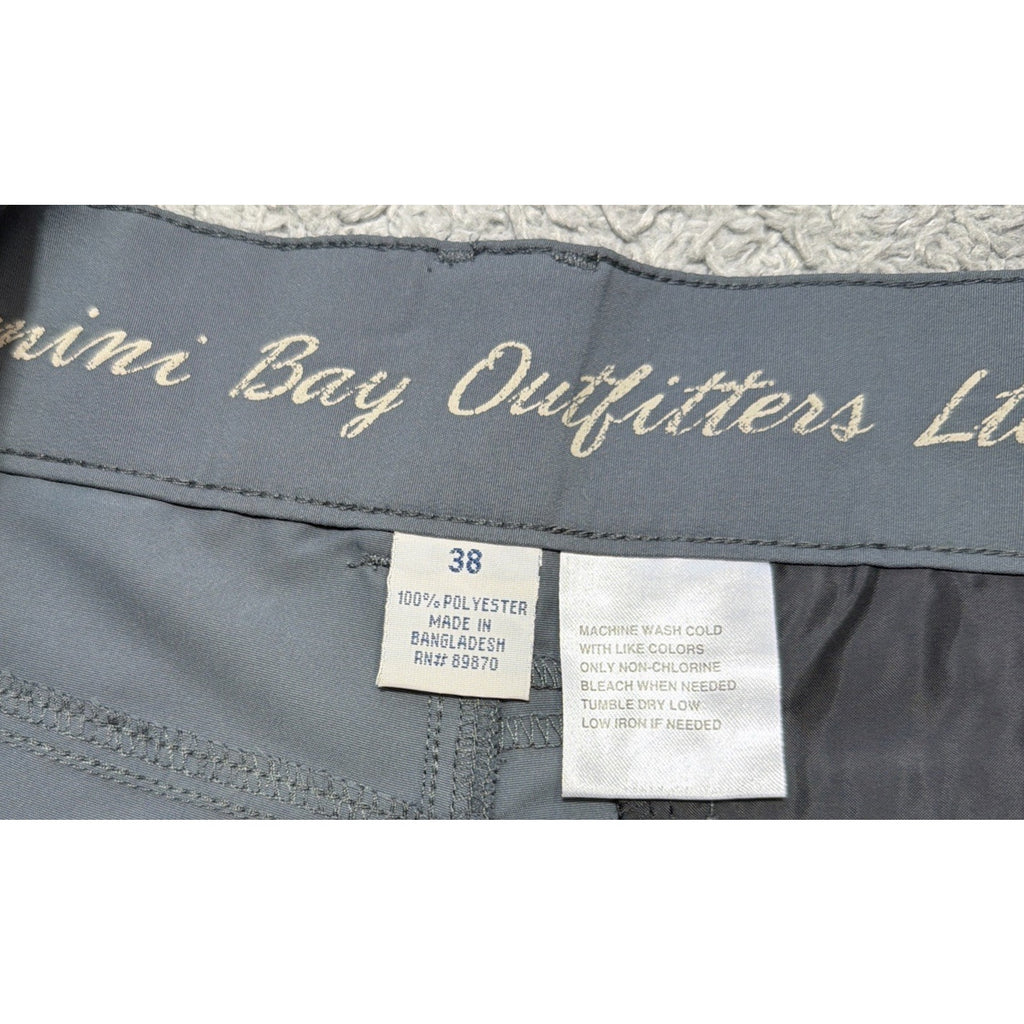 BIMINI BAY OUTFITTERS MENS 38 SHORTS SMOKE Grey NWT Active Outdoors Fishing