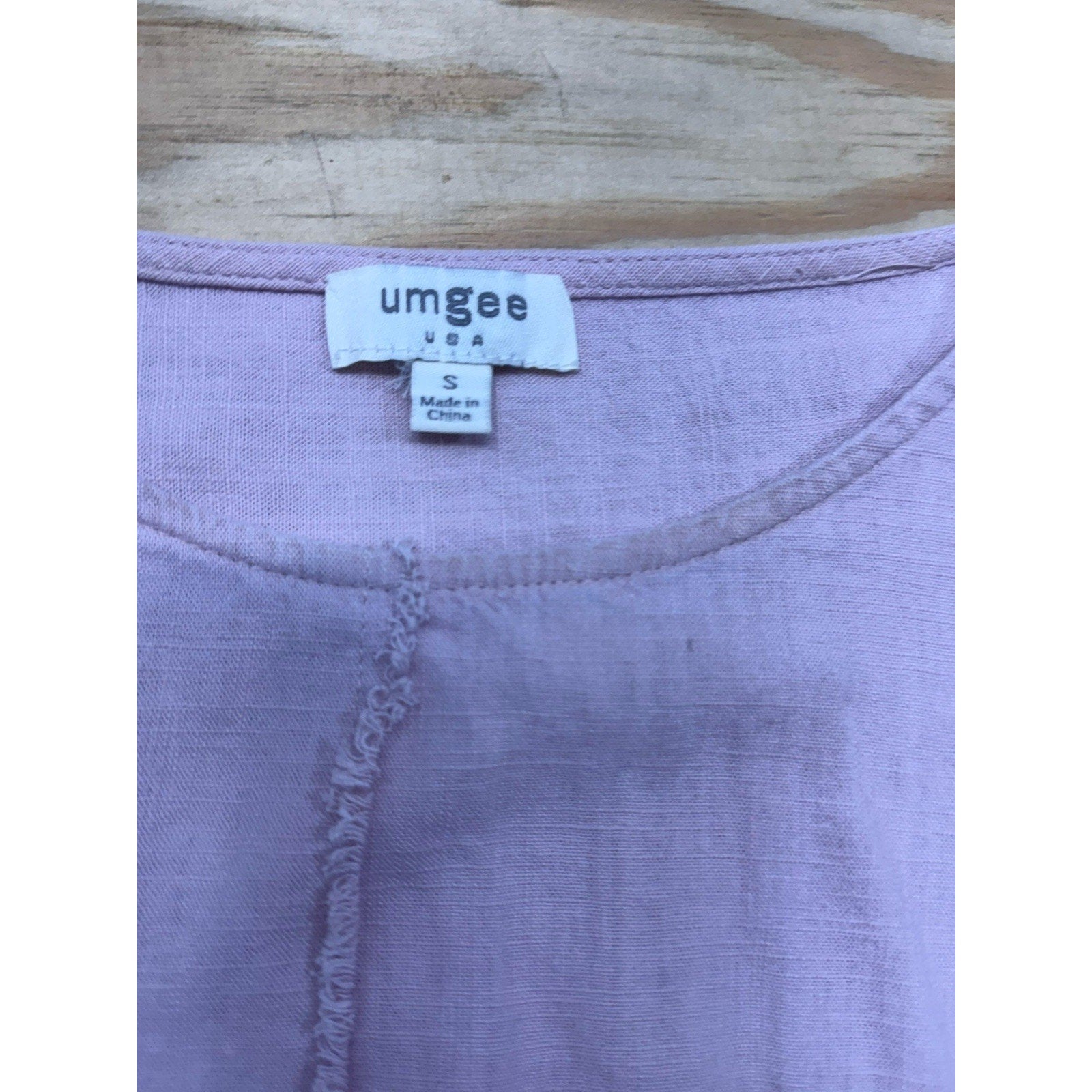 Umgee Women's Dusty Rose Long Sleeve Twist Detail Knit Top Size S Oversized Boho