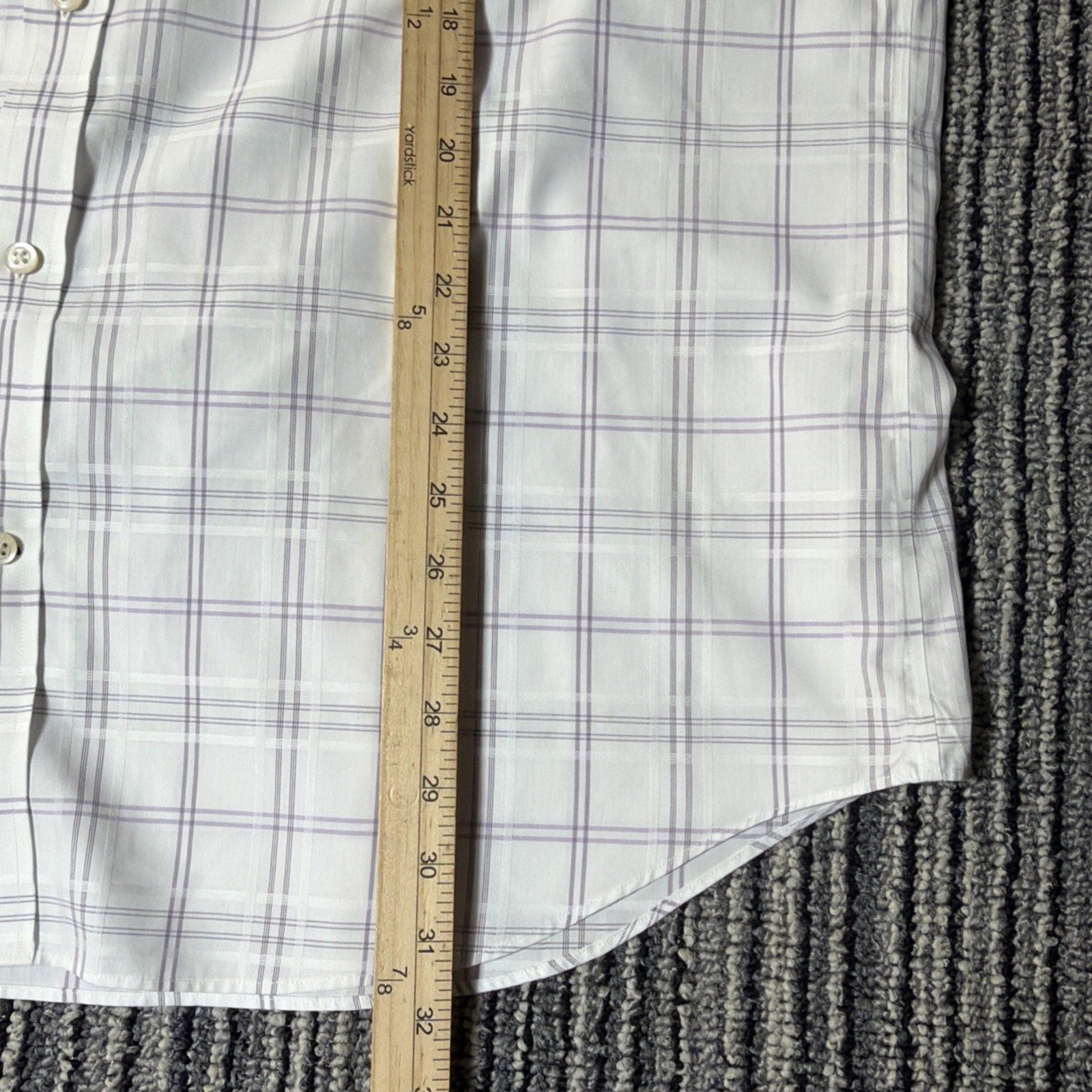 Banana Republic Non-iron Classic Fit Men’s Window Pane dress shirt size XL