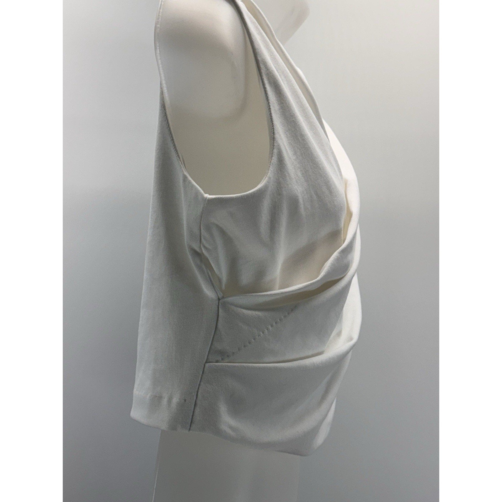 Banana Republic Women's Cotton Wrap White Crop Top Women’s Size Small NWT