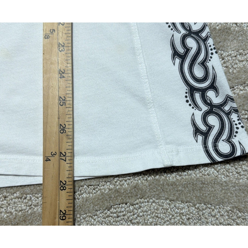 Harley-Davidson Women’s Plus 1X T-Shirt White Side Aztec Made USA 2008 Aruba