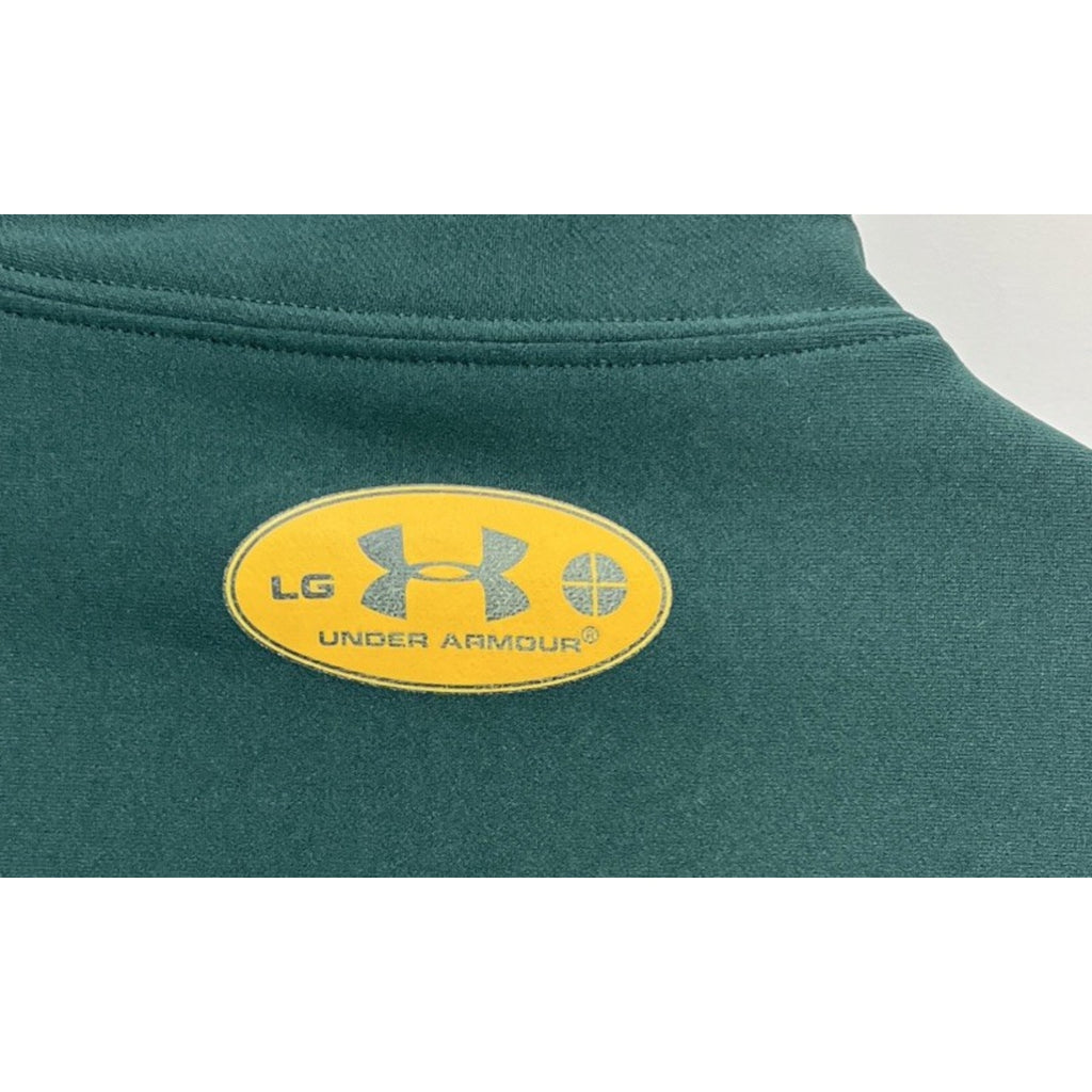 Under Armour Men's ColdGear Compression Mock - Green Size Large