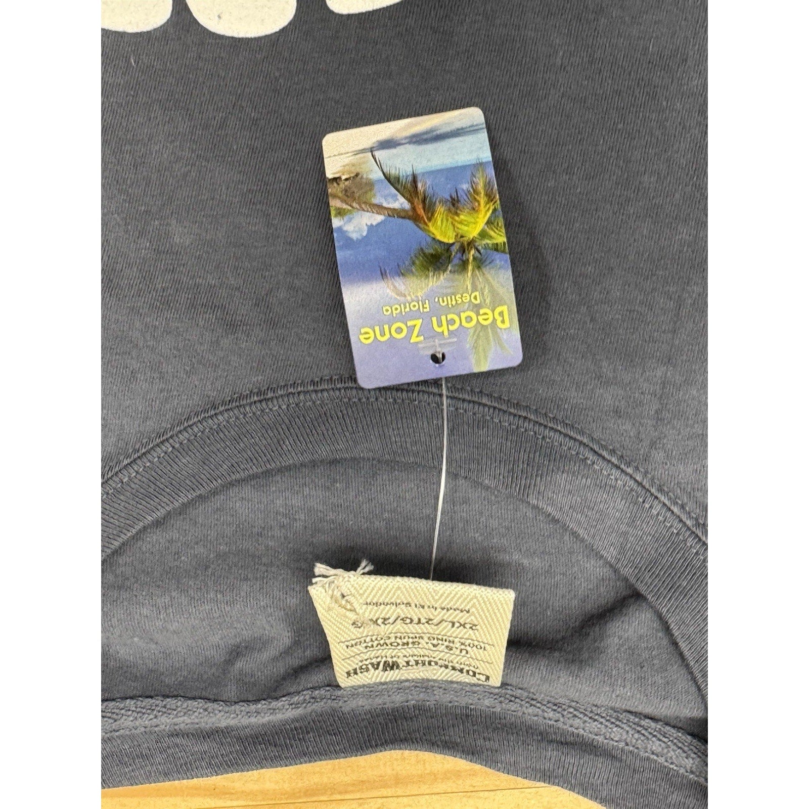 Living In Salty Paradise Destin, FL Beach Zone T-Shirt Size 2XL Blue NWT