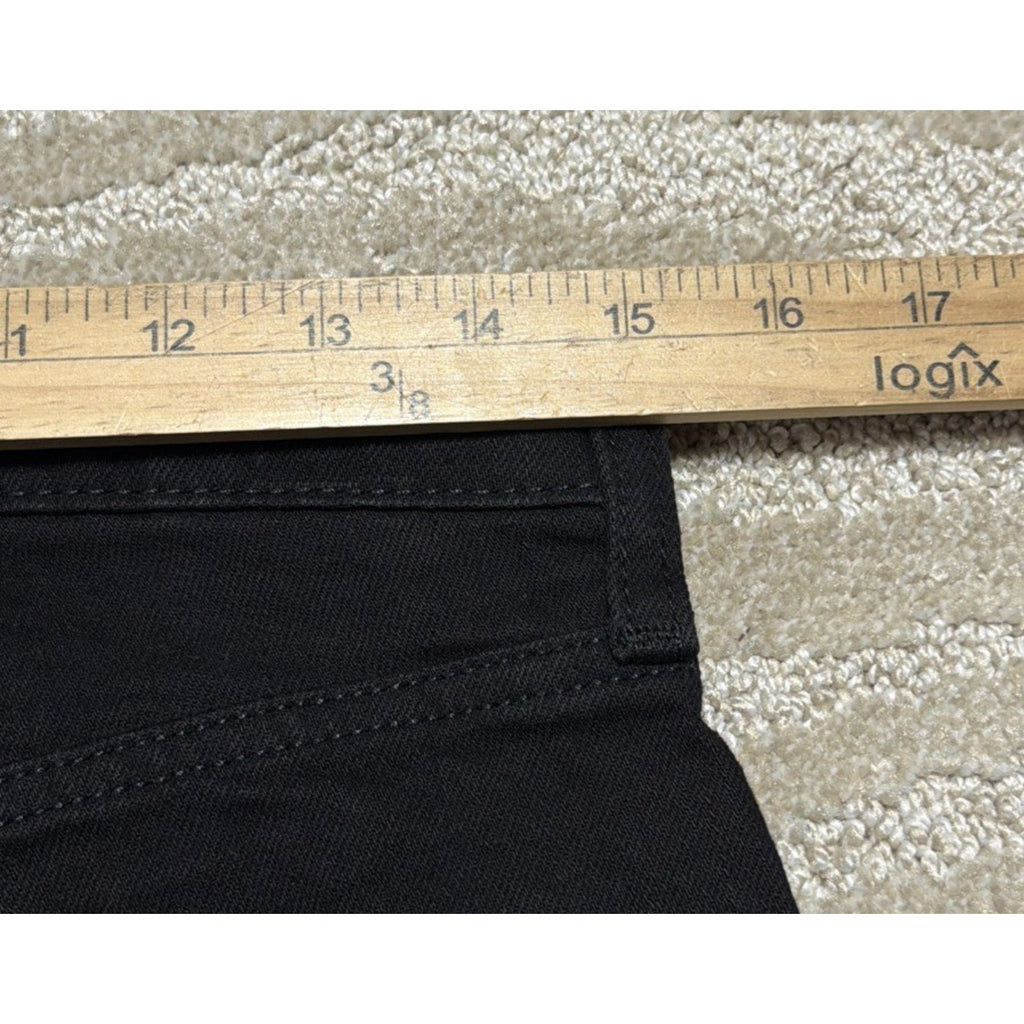 Old Navy Curvy Sky-Hi Straight Black Jeans Womens 10 Button-Fly New