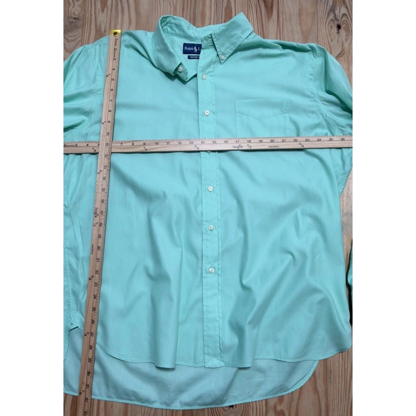 Polo Ralph Lauren Men's Custom Fit Casual Shirt Green XXL
