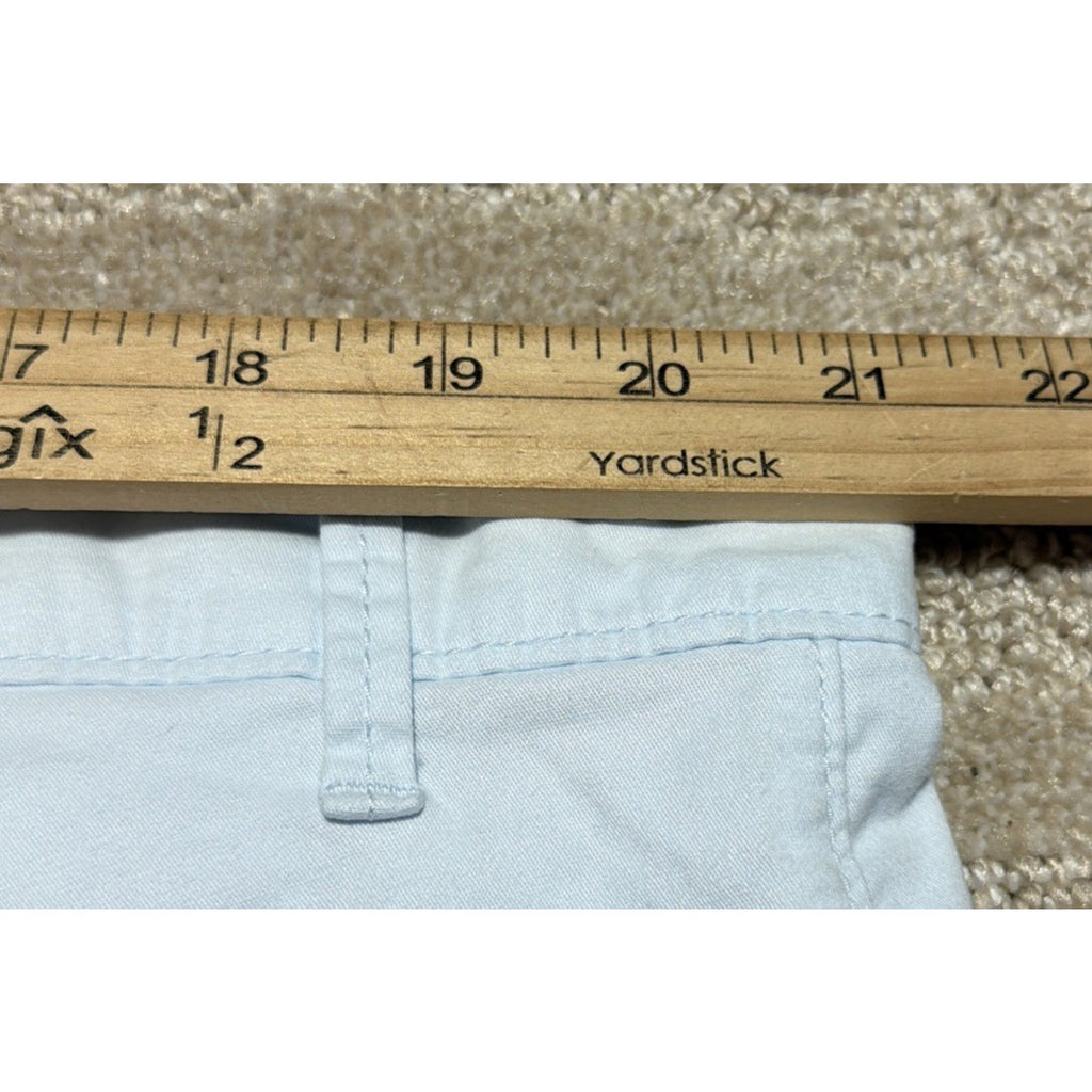 Goodfellow Mens Linden Flat Front Chino Shorts 42” Light Sky Blue 10.5” Stretch