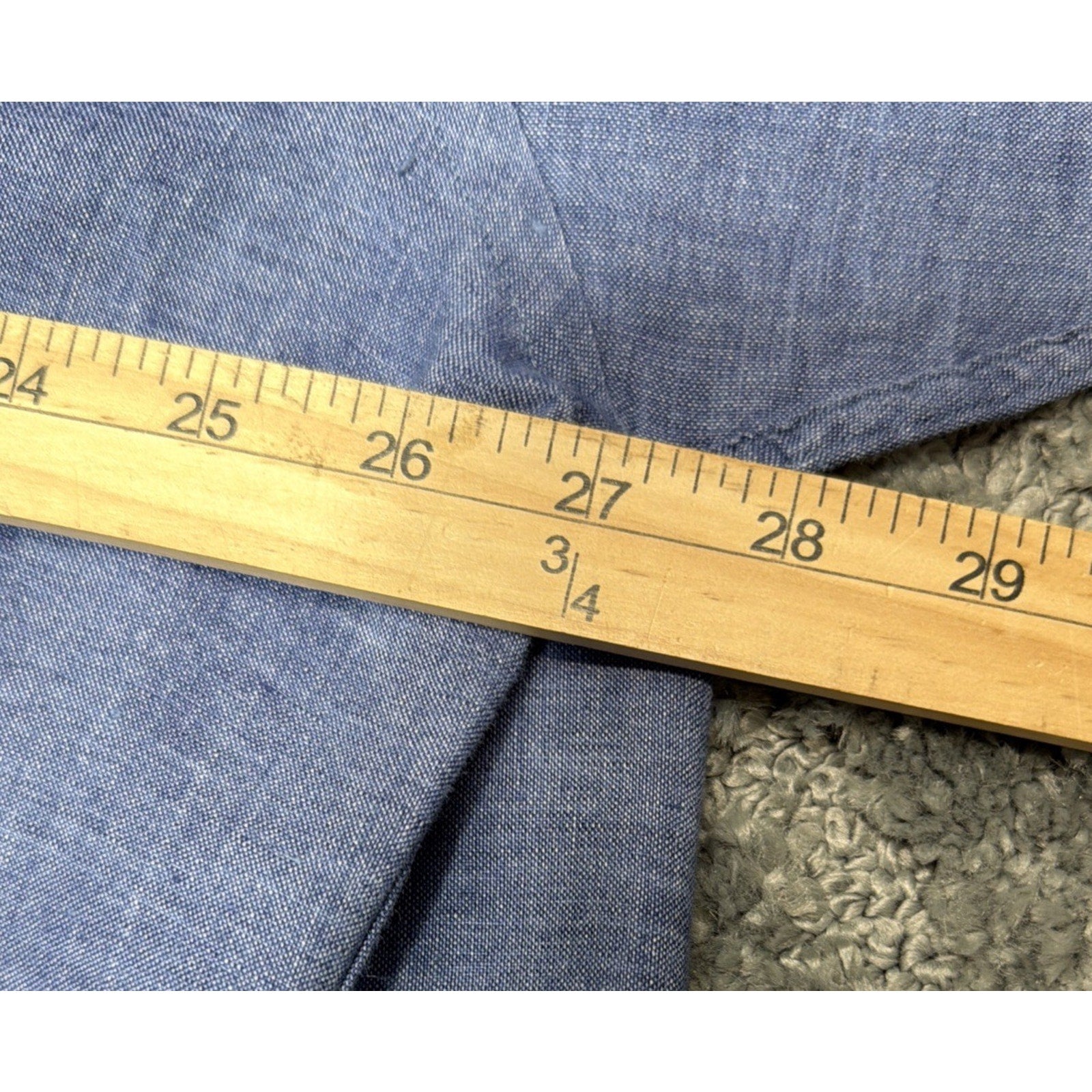 Brooks Brothers Irish Linen Button Up Shirt Mens Size XXL Blue Traditional Fit