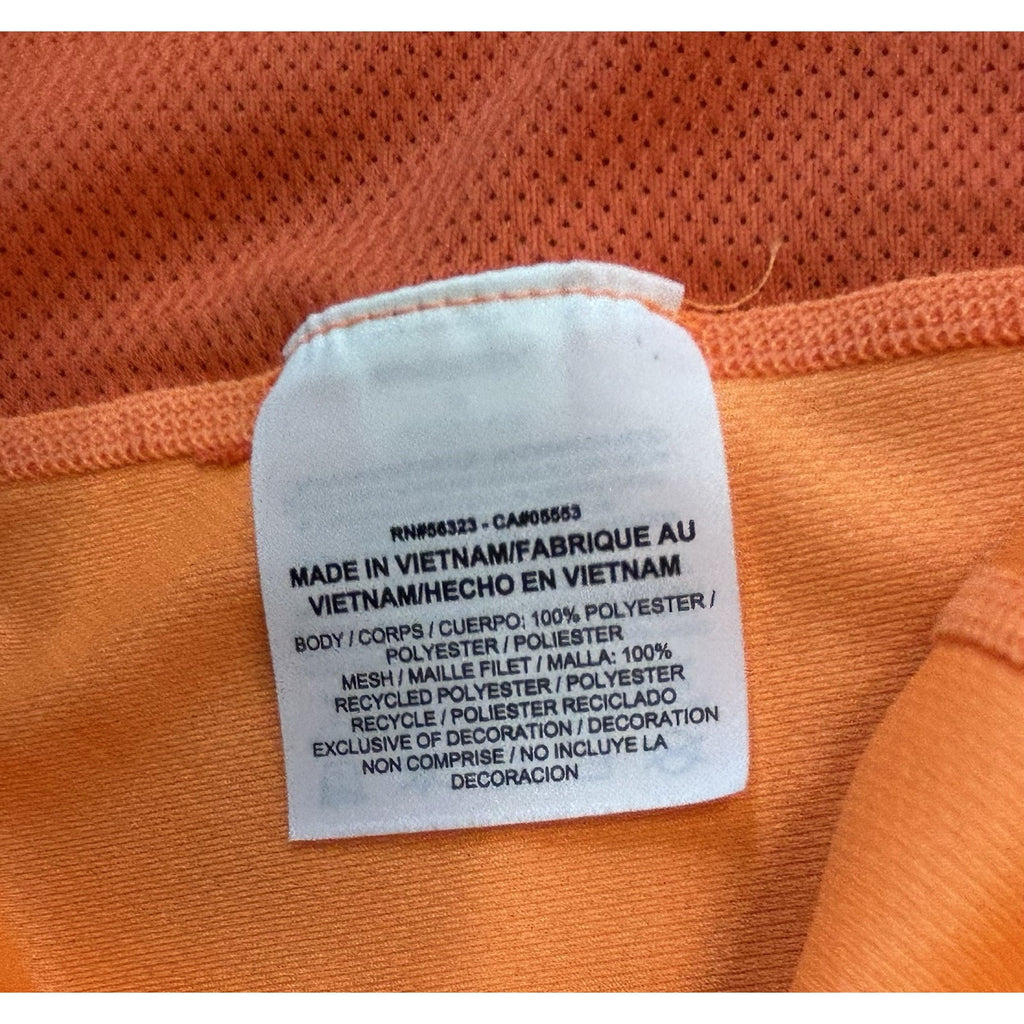 NIKE | DRI-FIT Women's Size Medium Orange Active T-Shirt Running Reflective Mesh
