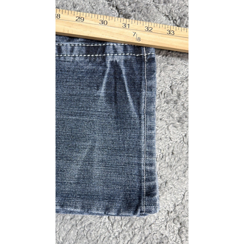 Red Rivet Jeans Women 7 Medium Wash Embellished Bootcut Stretch Low Rise Western
