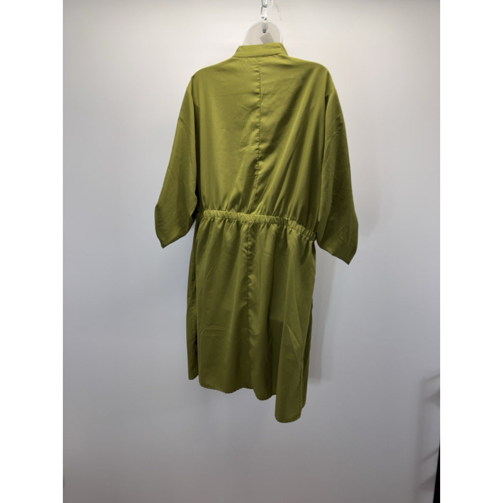 Speed Limit MPH Button Down Olive Green 3/4 Sleeve Women’s Plus 1X