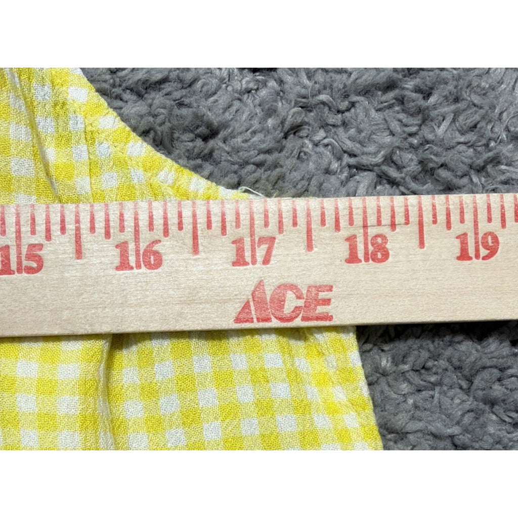 Loft Women's Size M Yellow Peplum Sleeveless Top