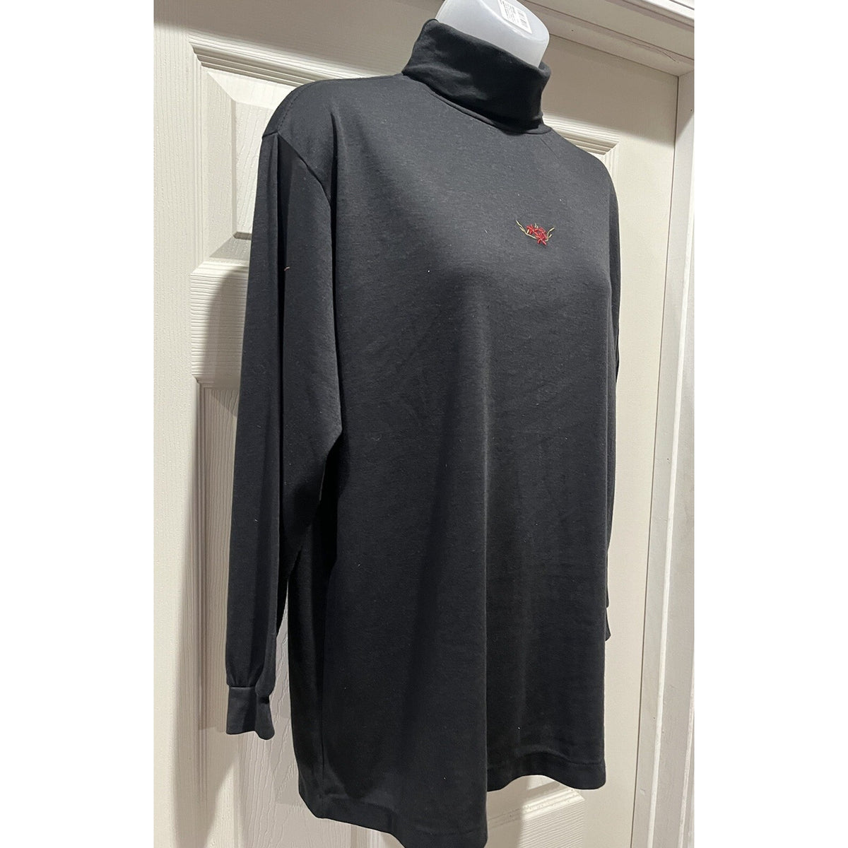 Vintage 80s 90s Black Lauren Brooke Sweatshirt Women’s Size 24W Embroidered