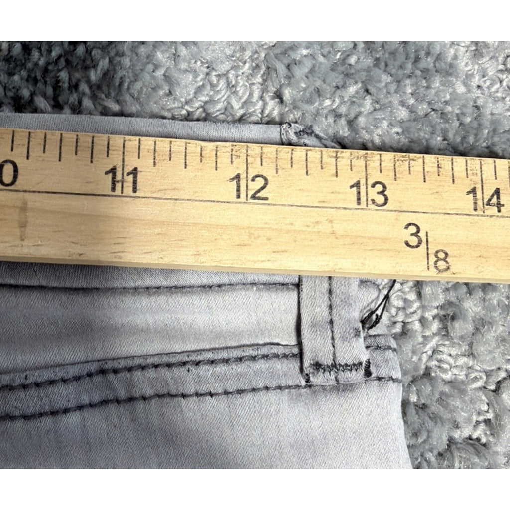 Dear John Size 26 Denim Jeans Joyrich Comfort Skinny Gray Raw Hem