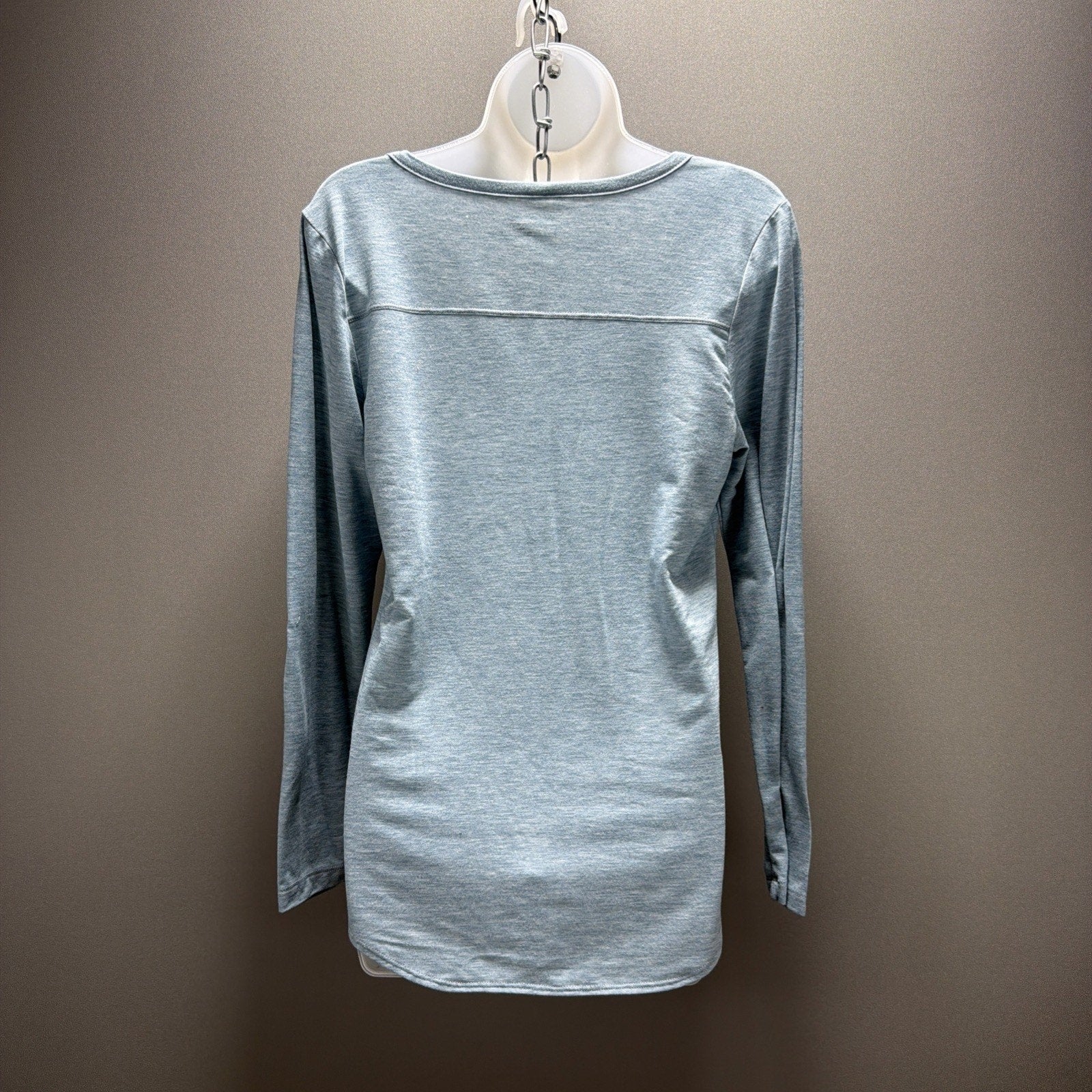 Eddie Bauer Travex Long Sleeve Performance Tee Women's S Blue Stretch Active