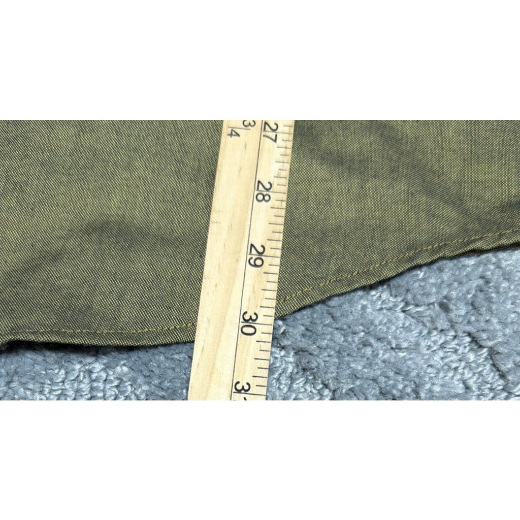 Vintage Sutter & Grant men's Green button up shirt Single Stitch Made USA L 90s