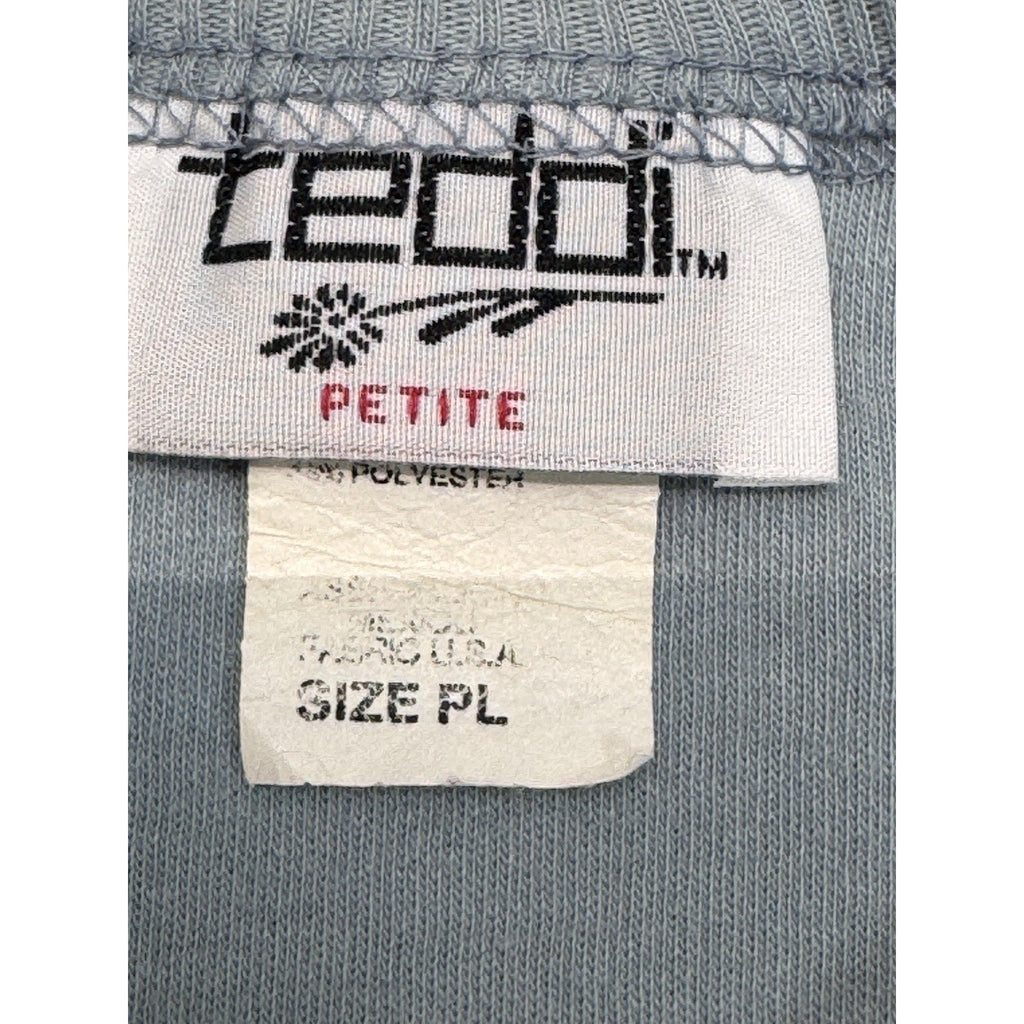 Teddi Women’s Light Blue Striped PL Shell Embroidered Beach