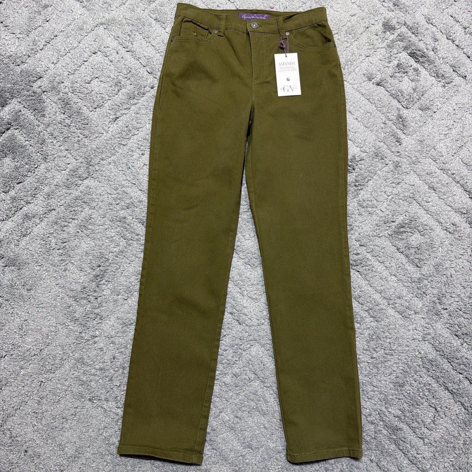 Gloria Vanderbilt Womens 8 High R Original Slimming Jean Amanda Jeans NWT 30x31