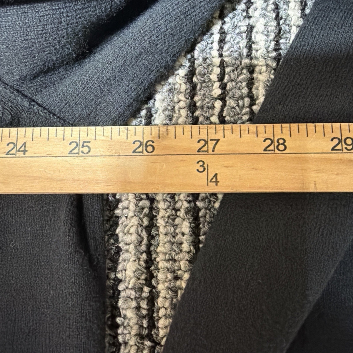 Banana Republic Men’s XL Tall Cotton Cashmere 1/4 Button Mock Black Sweater