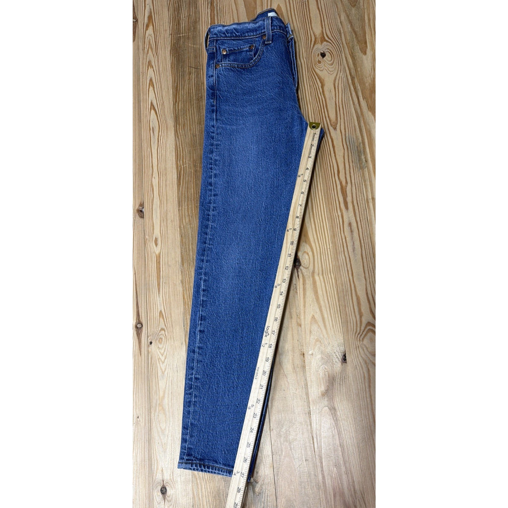 Levi’s Women’s Wedgie Premium Big E Medium Blue Button Fly Jeans Size 27