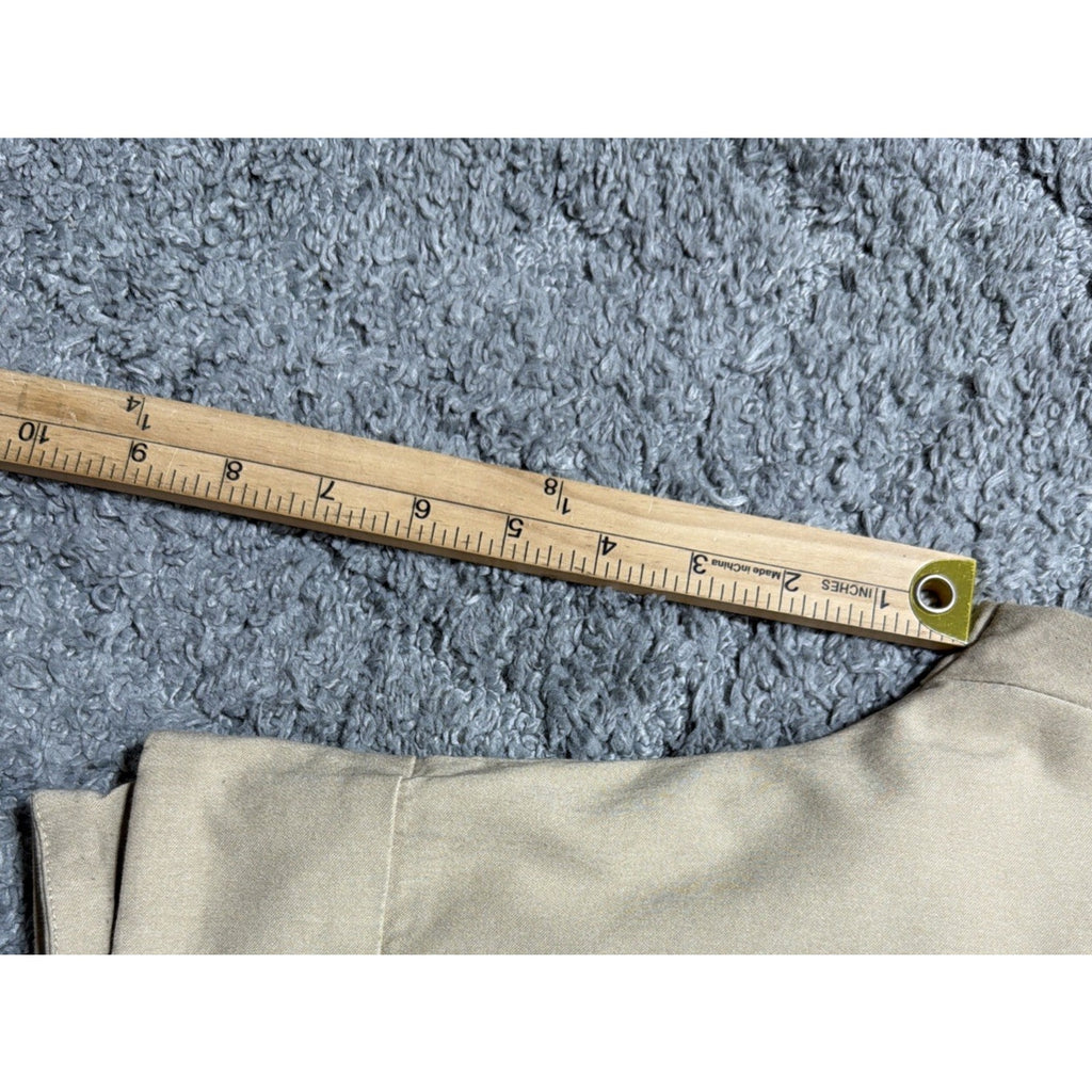 Joe Benbasset Womens Pull On Dress Pants Beige Size M Nylon Blend Stretch