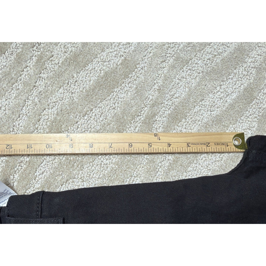 Old Navy Curvy Sky-Hi Straight Black Jeans Womens 10 Button-Fly New