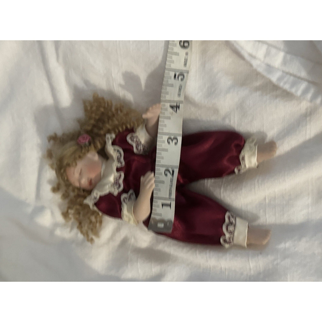 Ashton-Drake Gallery Kathy Hippensteel Porcelain Rock-a-Bye&Good Night Doll 7”