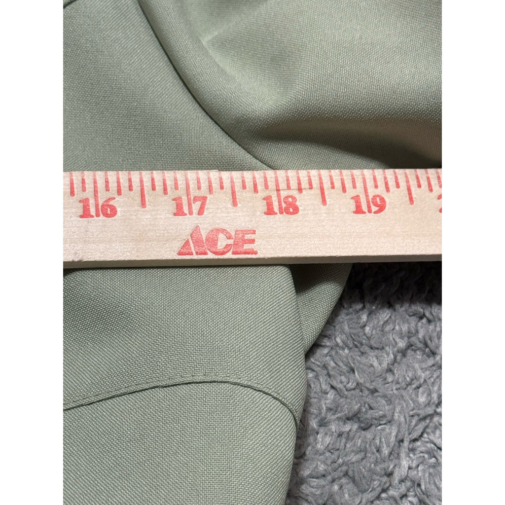Vintage A-List by Wrapper Sage Green 2pc Suit Set Jacket Dress Y2K Minimalist
